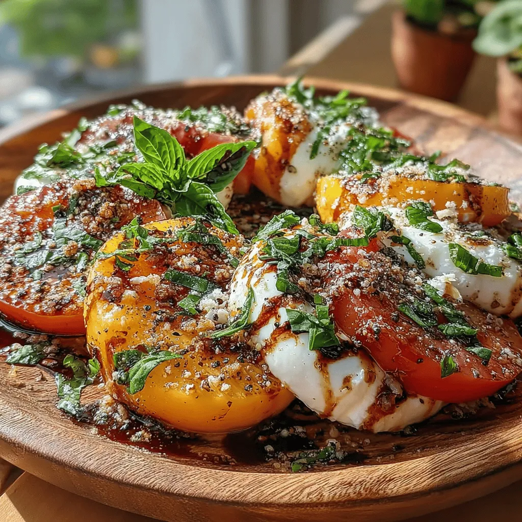 As summer unfolds, the bounty of fresh produce invites us to savor the season’s vibrant flavors, and what better way to celebrate the essence of summer than with a refreshing salad? Summer salads are a symphony of colors and textures, showcasing the best of what nature has to offer. Among the many delightful options, the Peach Caprese Salad stands out as a perfect embodiment of summer dining. This dish melds the sweetness of ripe peaches with the creaminess of fresh mozzarella, creating a harmonious balance that is both visually stunning and deliciously satisfying.