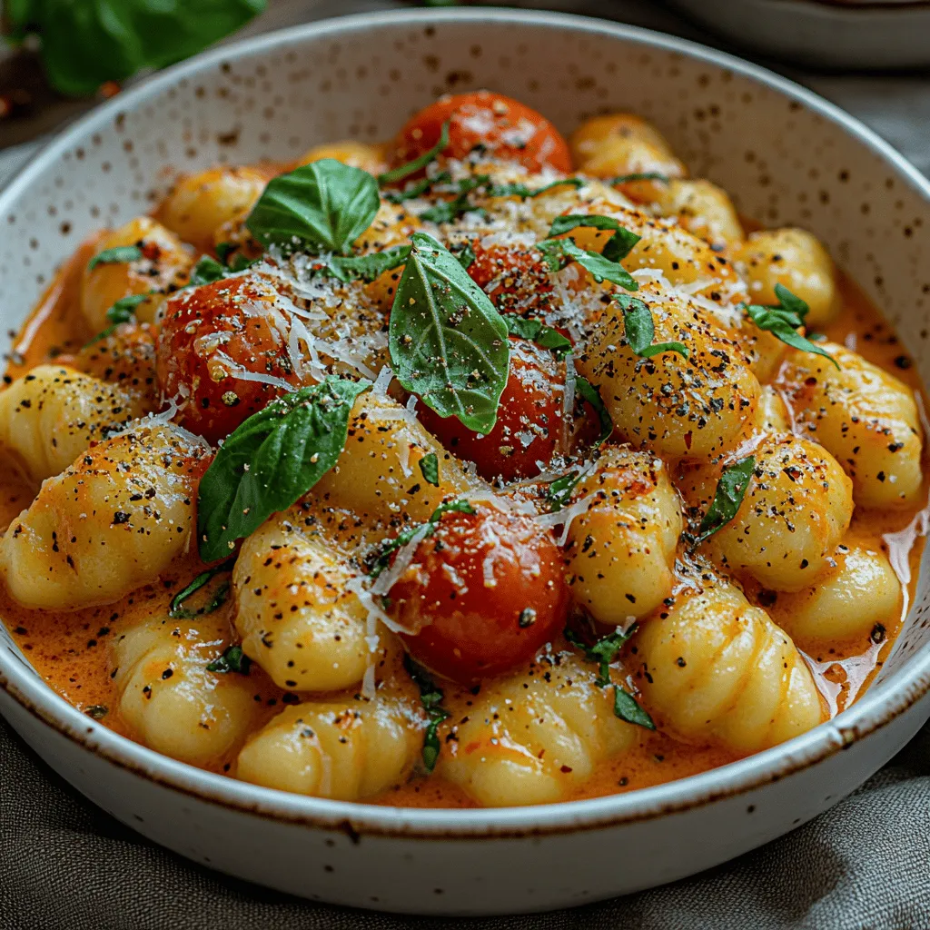 There’s something truly magical about a comforting bowl of gnocchi, enveloped in a rich, creamy tomato sauce. This dish is not just a meal; it’s a warm hug on a plate, a nostalgic reminder of evenings spent in the kitchen with loved ones. I vividly remember the first time I tried gnocchi. It was during a family gathering at my grandmother’s house, where the air was filled with the aroma of simmering tomatoes and fresh basil. The laughter and chatter around the dinner table were accompanied by the comforting scent of good food, creating a lasting memory that would inspire my culinary adventures in years to come. Little did I know that I would one day be recreating that same comfort in my own kitchen with this creamy tomato basil gnocchi recipe.