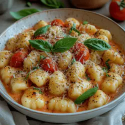 Creamy Tomato Basil Gnocchi