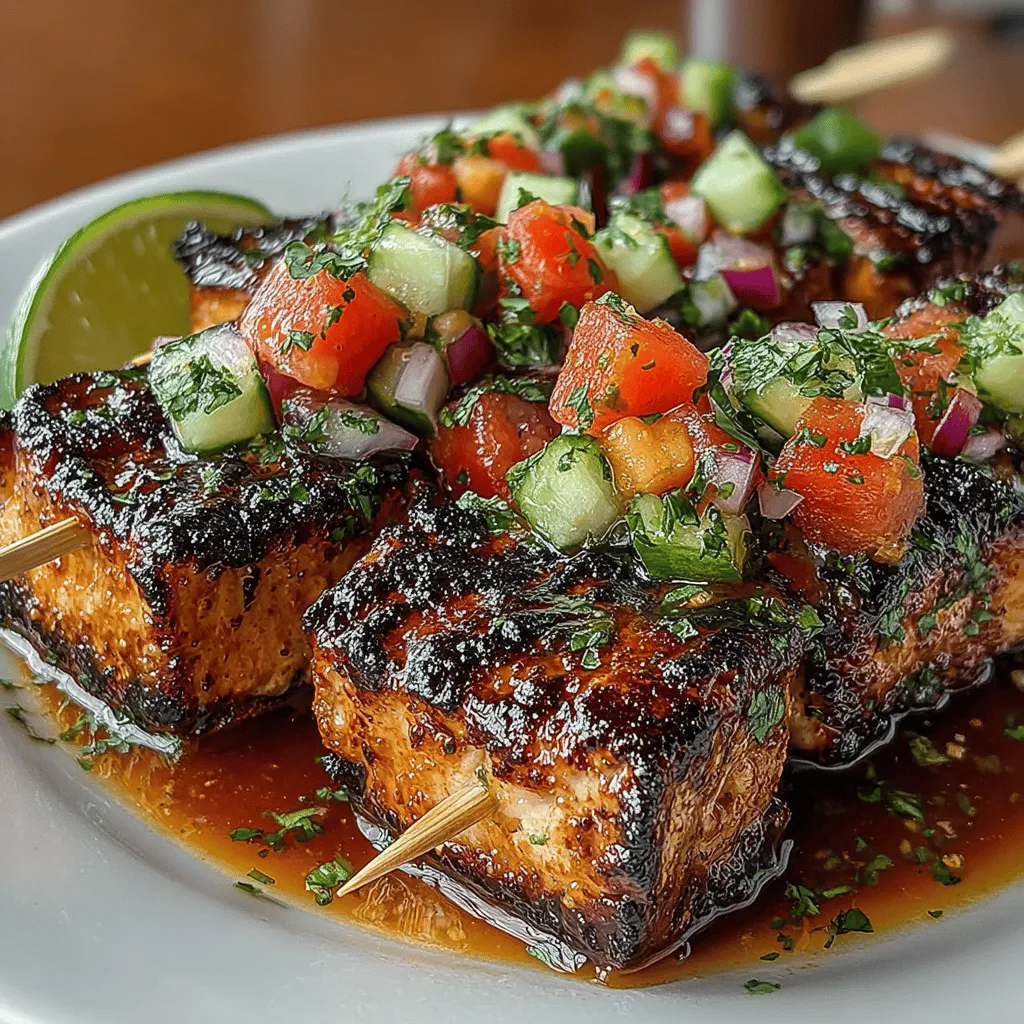 As the warm sun beckons and outdoor gatherings become the norm, there's no better way to celebrate the season than with a dish that embodies the essence of summer: Turkey Skewers with Watermelon Salsa. This dish perfectly balances the savory flavors of grilled turkey with the refreshing sweetness of watermelon salsa, making it an ideal choice for barbecues, picnics, or family dinners on the patio. The juicy, tender turkey skewers paired with the vibrant, zesty salsa create a mouthwatering combination that will delight your taste buds while keeping your meals light and nutritious.