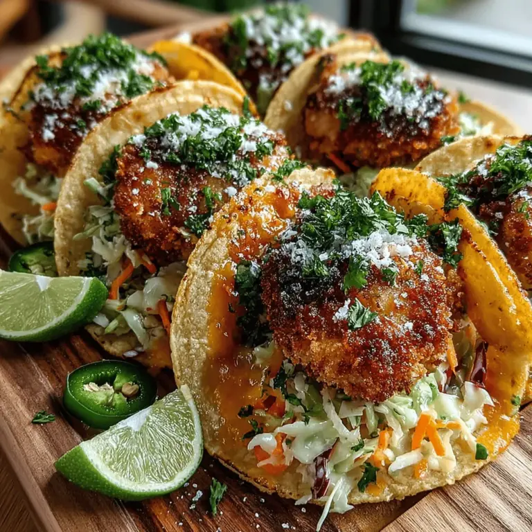 Tacos are more than just a meal; they embody the spirit of culinary creativity and cultural fusion. With their endless variety of fillings and toppings, tacos have transcended their traditional roots to become a beloved dish enjoyed worldwide. Among the myriad of taco recipes available, Crispy Ranch Chicken Tacos stand out for their unique combination of flavors and textures. This dish features tender, juicy chicken thighs coated in a crispy panko crust, complemented by a refreshing slaw that adds crunch and balance. Whether you're looking for a quick weeknight dinner or a show-stopping dish for your next gathering, these tacos are sure to impress.