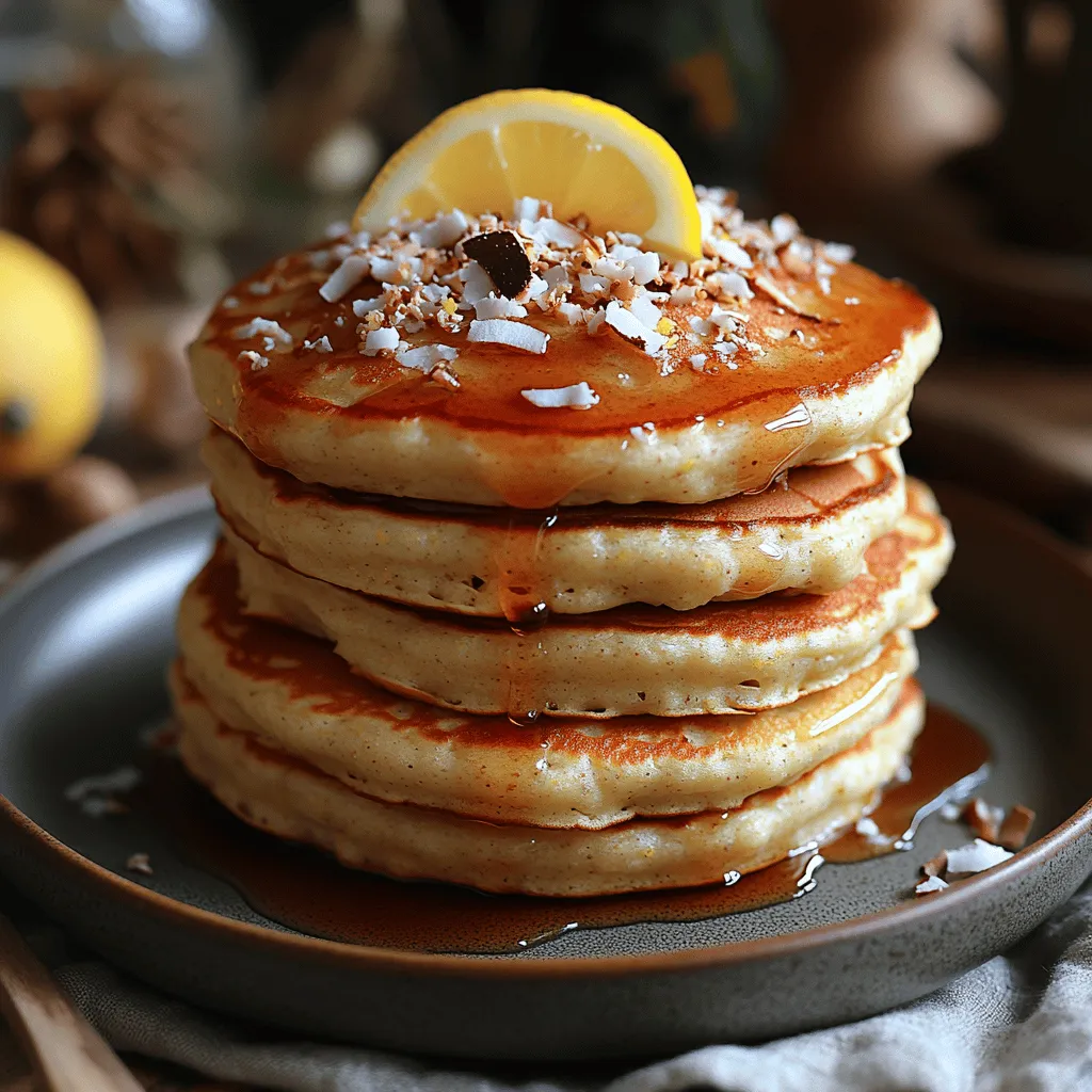 Are you ready to elevate your breakfast game? These Fluffy Lemon Coconut Protein Pancakes are not only deliciously light and airy, but they also pack a nutritional punch that will leave you feeling energized throughout the day. Combining the zesty brightness of fresh lemons with the tropical sweetness of coconut, this recipe creates a delightful balance of flavors and textures that will tantalize your taste buds.