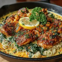 Creamy Chickpea and Chicken Skillet