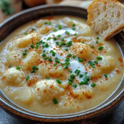 Creamy Cauliflower Potato Symphony: A Comforting Soup Recipe
