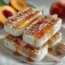 As the summer sun blazes overhead, the craving for cool, refreshing treats becomes almost irresistible. Frozen desserts are a quintessential part of warm weather enjoyment, and while traditional ice cream holds a special place in our hearts, there are healthier options that can satisfy our sweet tooth without the guilt. Enter the Peachy Frozen Yogurt Ring Pops, an enticing and nutritious alternative to store-bought ice cream. Bursting with the natural sweetness of ripe peaches and the creamy goodness of Greek yogurt, these pops are the perfect way to cool off and indulge during the hotter months.