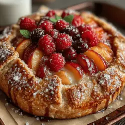 As the sun shines brightly and the days grow longer, summer beckons us to indulge in its bounty. One of the most delightful ways to celebrate the season is through a summer galette, a rustic pastry that embodies the very essence of warm weather desserts. The Peach Raspberry Summer Galette stands out as a perfect choice, combining the sweet juiciness of ripe peaches with the tartness of fresh raspberries. This recipe not only highlights these quintessential summer fruits but also showcases the simplicity and charm of a galette, making it an appealing option for both seasoned bakers and novices alike.