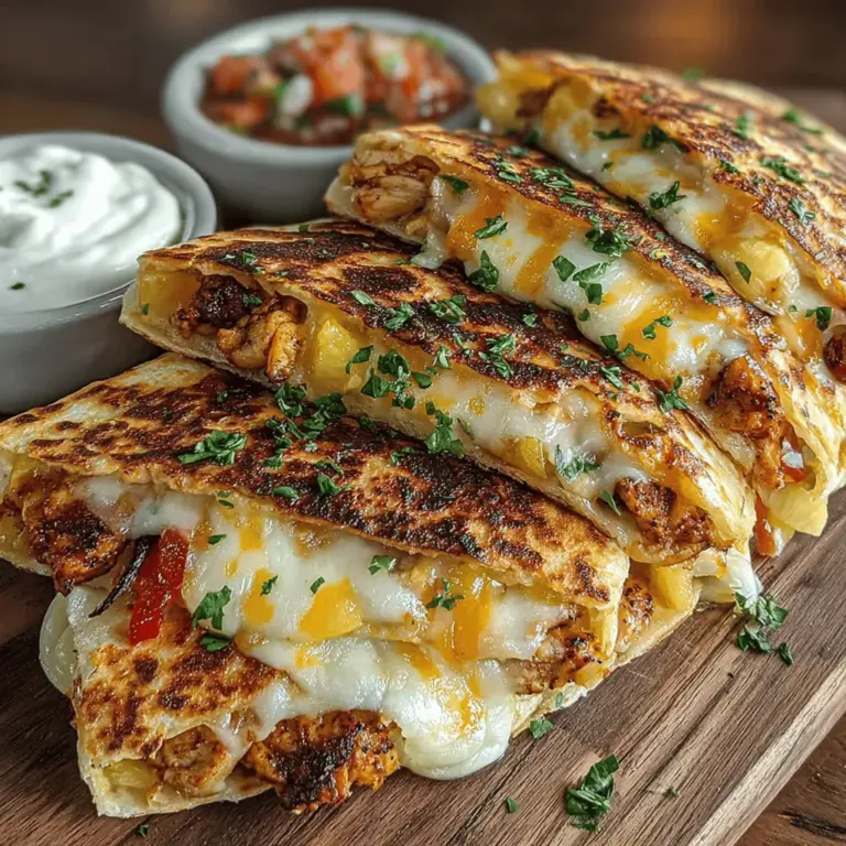 Quesadillas are a beloved staple in Mexican cuisine, celebrated for their simplicity, versatility, and the endless possibilities they offer for flavor combinations. Whether enjoyed as a quick snack, a satisfying lunch, or a delightful dinner, quesadillas can be tailored to suit any palate. With their crispy exterior and gooey interior, they offer a delightful contrast that makes them a favorite among both children and adults alike.