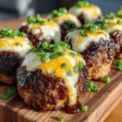 Cheesy BBQ Meatball Surprise: A Flavorful Delight
