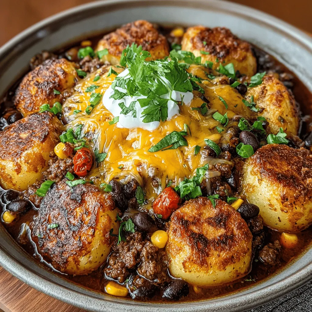 When it comes to comfort food, the Cheesy Chili Potato Skillet Delight stands out as an inviting, hearty dish that brings warmth and satisfaction to the dining table. This recipe combines the rustic flavors of potatoes, the savory richness of ground meat, and the creamy indulgence of cheese, creating a meal that is perfect for any occasion. Whether you’re planning a family dinner or prepping meals for the week, this dish offers a balance of flavors and textures that can please even the pickiest eaters.