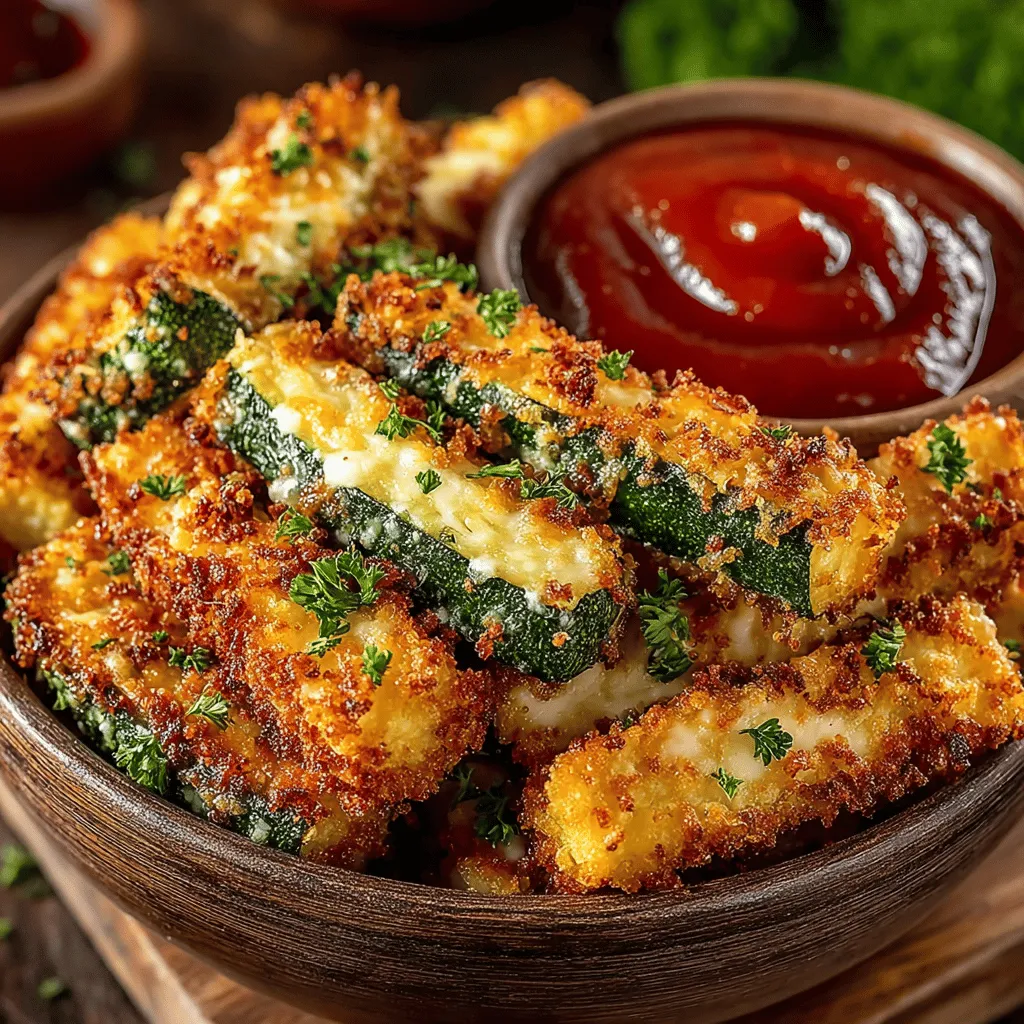 Zesty Crispy Zucchini Fries are a delightful and healthy alternative to traditional fries, offering a perfect solution for those seeking a nutritious snack or side dish without compromising on flavor. Zucchini, a versatile vegetable known for its mild taste and tender texture, can easily be transformed into a crispy treat that satisfies cravings while providing a wealth of health benefits. These zucchini fries are not only appealing to adults but are also a hit with kids, making them an excellent addition to family dinners, gatherings, or even party platters.