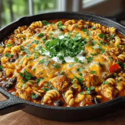 Autumn Comfort Chili Chicken Mac Skillet