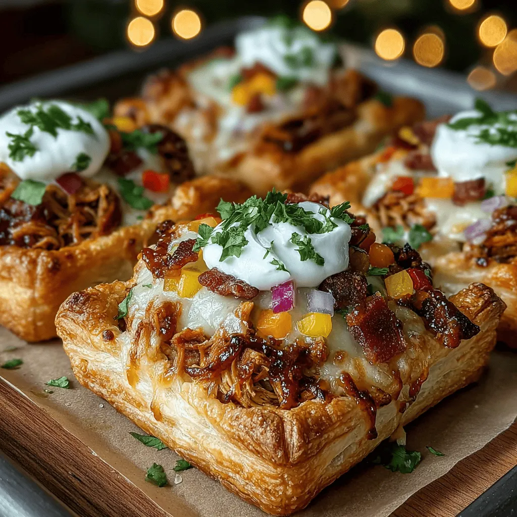 Mini BBQ Chicken Pizza Tarts