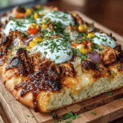 Smoky BBQ Chicken Flatbread Pizza Recipe