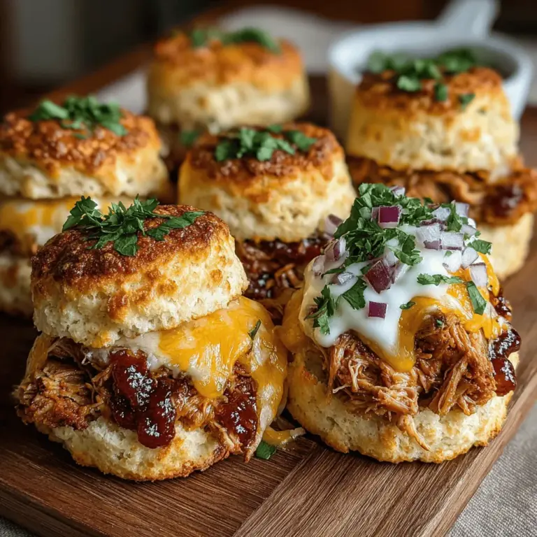 If you’re looking for a snack or appetizer that is both delicious and easy to make, Mini BBQ Ranch Biscuit Melts are a perfect choice. This dish combines the comforting flavors of BBQ and ranch dressing, all wrapped up in a flaky biscuit that’s sure to please a crowd. Whether you’re hosting a game day gathering, a family dinner, or just want a quick bite to satisfy your cravings, these mini melts deliver on both taste and convenience. Their bite-sized nature makes them ideal for dipping and sharing, making them a versatile addition to any table.