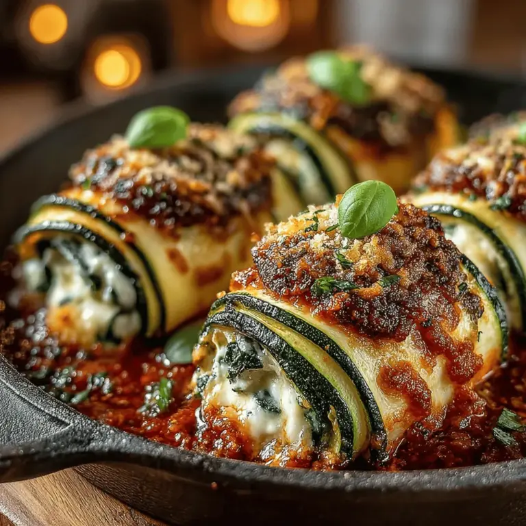 In today’s health-conscious culinary landscape, finding satisfying meals that don’t sacrifice flavor is paramount. Zucchini Lasagna Roll-Ups emerge as an innovative solution, offering a delightful alternative to traditional lasagna that is not only delicious but also packed with nutrients. This recipe embraces the rich flavors of Italian cuisine while substituting high-carb pasta with fresh, vibrant zucchini, making it an excellent choice for anyone seeking a lower-carb option without compromising on taste.