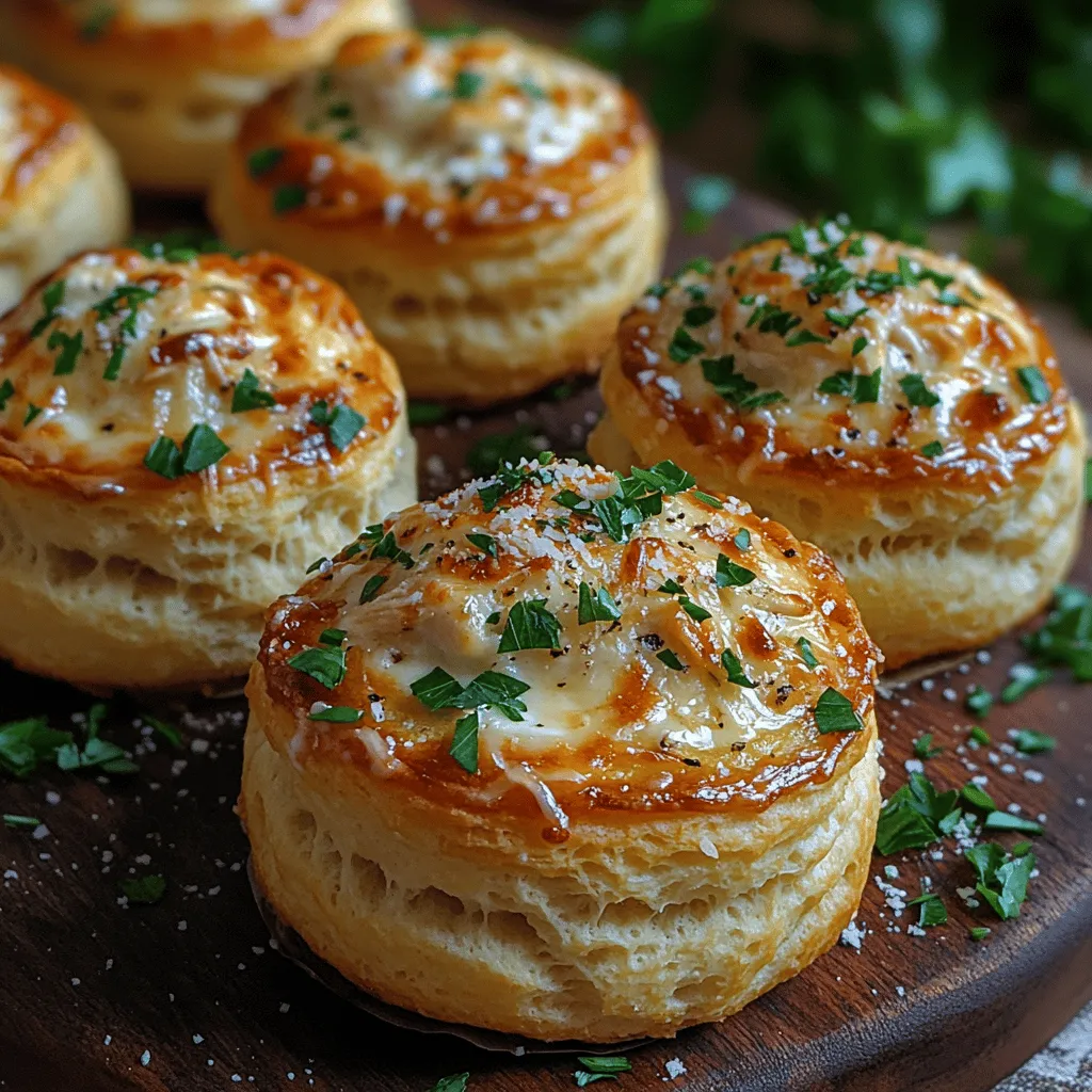 If you're on the hunt for a delectable dish that combines comfort food with convenience, look no further than Mini Chicken Alfredo Biscuit Bombs. This delightful recipe encapsulates the creamy richness of Alfredo sauce, savory rotisserie chicken, and gooey cheese, all enveloped in fluffy biscuit dough. Perfectly bite-sized, these bombs are not only easy to prepare but also serve as an irresistible appetizer, snack, or party food that will impress guests and family alike.