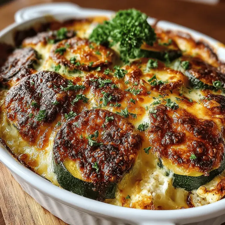 In recent years, low-carb diets have surged in popularity, attracting health-conscious individuals and food enthusiasts alike. With a focus on reducing carbohydrate intake and increasing healthy fats and proteins, these diets aim not only for weight loss but also for improved overall health. Among the plethora of low-carb recipes available, the Zesty Low-Carb Zucchini Casserole stands out as a delicious and nutritious meal option. This dish is not only easy to prepare but also packed with flavors that will satisfy even the most discerning palates.