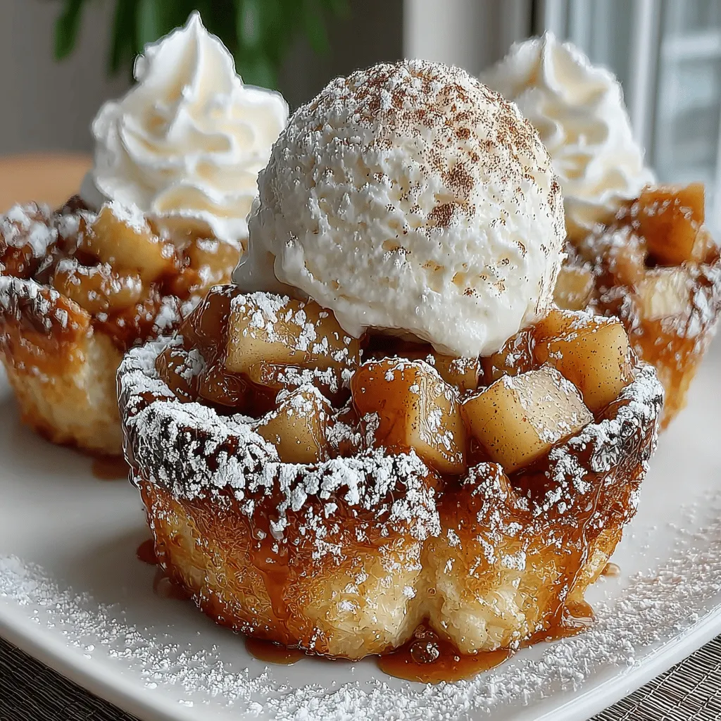 Mini Apple Pie French Toast Cups are a delightful twist on two beloved classics: apple pie and French toast. This innovative recipe combines the comforting flavors of baked apples with a warm, custardy bread cup, creating a dish that is as versatile as it is delicious. Whether you’re looking for an indulgent breakfast, a charming addition to your brunch spread, or a sweet dessert option, these mini cups offer the perfect solution. With a straightforward preparation method and readily available ingredients, they evoke a nostalgic taste of fall that is sure to impress family and friends alike.