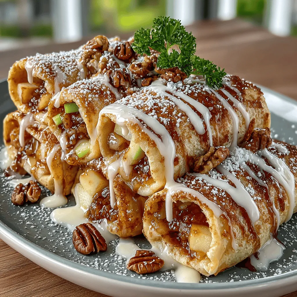 Apple-based desserts have a unique charm that appeals to many. The combination of sweet, tart, and warm flavors makes them not only delicious but also comforting. From classic apple pies to modern twists like apple crisp, these desserts evoke a sense of nostalgia and warmth, perfect for any occasion. Today, we're excited to introduce you to a simple yet delightful treat: Apple Cinnamon Roll-Ups Delight. This recipe offers a quick and easy way to enjoy the flavors of apple pie in a fun, roll-up format, making it an ideal choice for breakfast, a snack, or even a dessert.