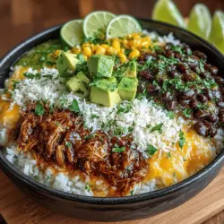Spicy Green Chili Chicken Enchilada Bowls