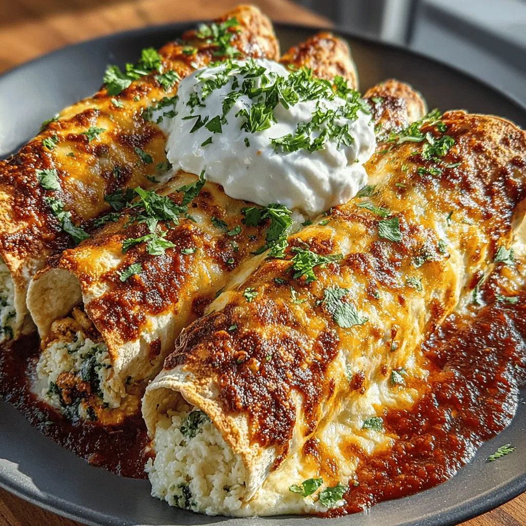 When it comes to comforting weeknight dinners, few dishes can rival the heartwarming appeal of Cheesy Chicken & Spinach Enchiladas. Bursting with flavor and loaded with nutritious ingredients, this dish not only satisfies your cravings but also provides a hearty dose of goodness. Enchiladas are a staple in Mexican cuisine, known for their versatility and ability to adapt to various flavor profiles, making them a favorite across different palates. The combination of tender chicken, vibrant spinach, and an array of melted cheeses creates a symphony of textures and flavors that will leave your family asking for seconds.