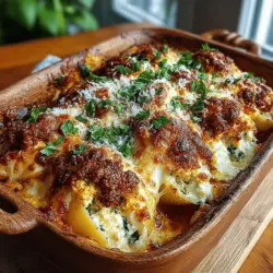 Cheesy Spinach Stuffed Shells Bake