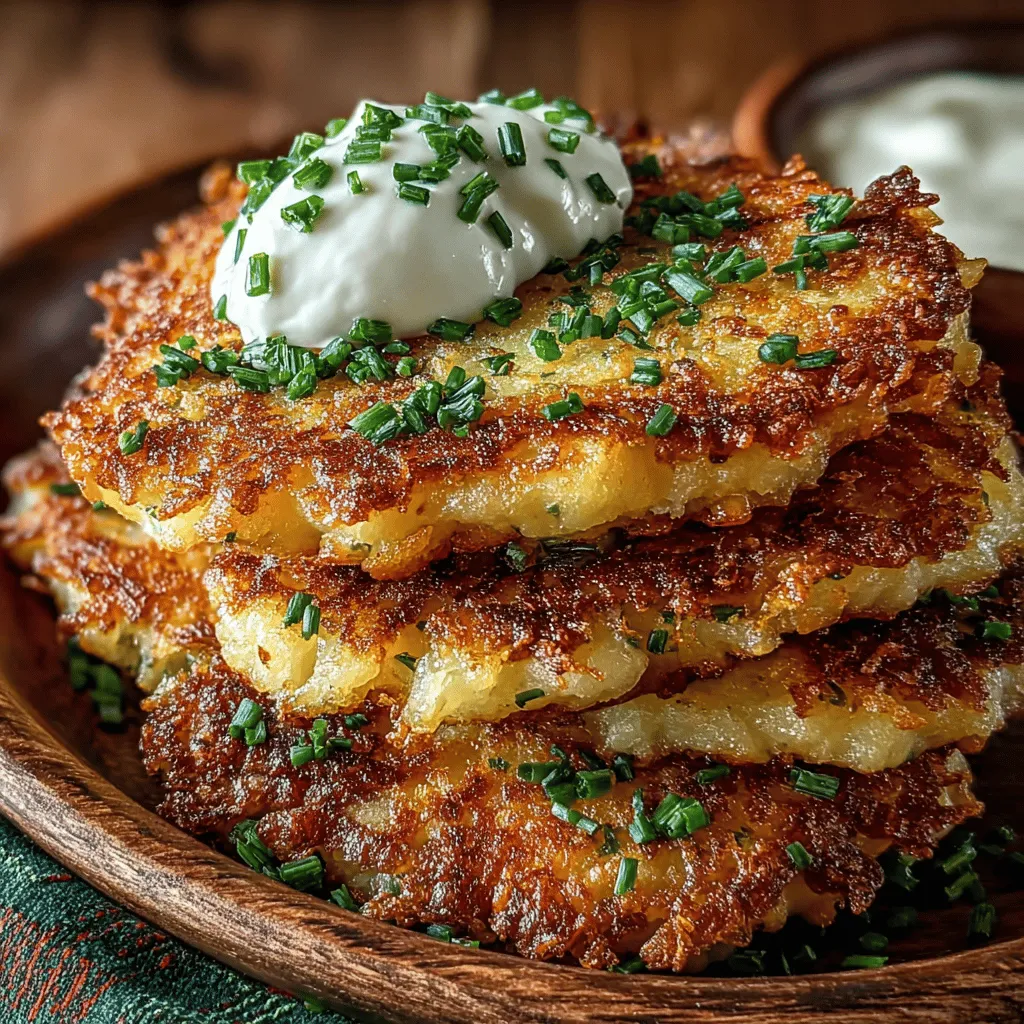 Discover the delectable world of Golden Crispy Potato Pancakes, a delightful dish that combines simplicity with incredible flavor. These pancakes are not only a cherished comfort food but also a fantastic way to enjoy the humble potato in a crispy and satisfying form. Perfect for breakfast, brunch, or even as a savory snack, this recipe will guide you through the steps to create these golden delights right in your kitchen.