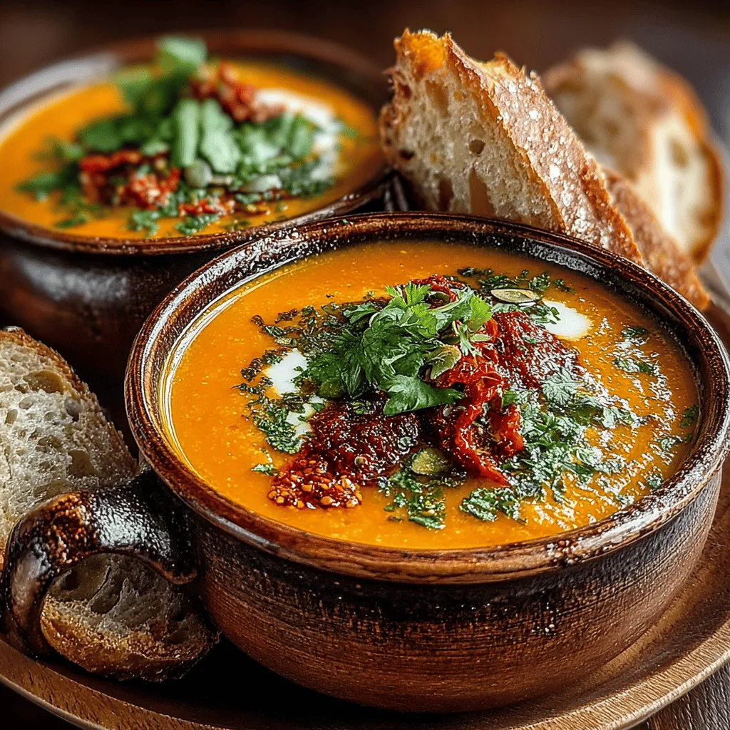 As the leaves begin to turn and the air takes on a crisp chill, the culinary world shifts towards heartwarming dishes that celebrate the flavors of autumn. One such dish that has captured the hearts of many is pumpkin soup, a staple that evokes feelings of warmth and comfort. However, this recipe elevates the traditional pumpkin soup by introducing roasted red peppers, adding a delightful twist that enhances both flavor and nutrition. The combination of these two ingredients creates a vibrant, rich soup that is perfect for cozy evenings or festive gatherings.