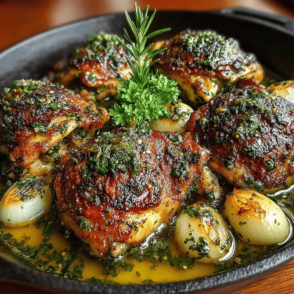 In the world of culinary delights, few dishes evoke a sense of comfort and satisfaction quite like Savory Roasted Garlic and Herb Chicken Thighs. This recipe not only tantalizes the taste buds but also fills the kitchen with an irresistible aroma, making it the perfect choice for family dinners or special gatherings. With succulent chicken thighs marinated in a fragrant herb paste and roasted to perfection, this dish embodies the essence of home-cooked goodness.
