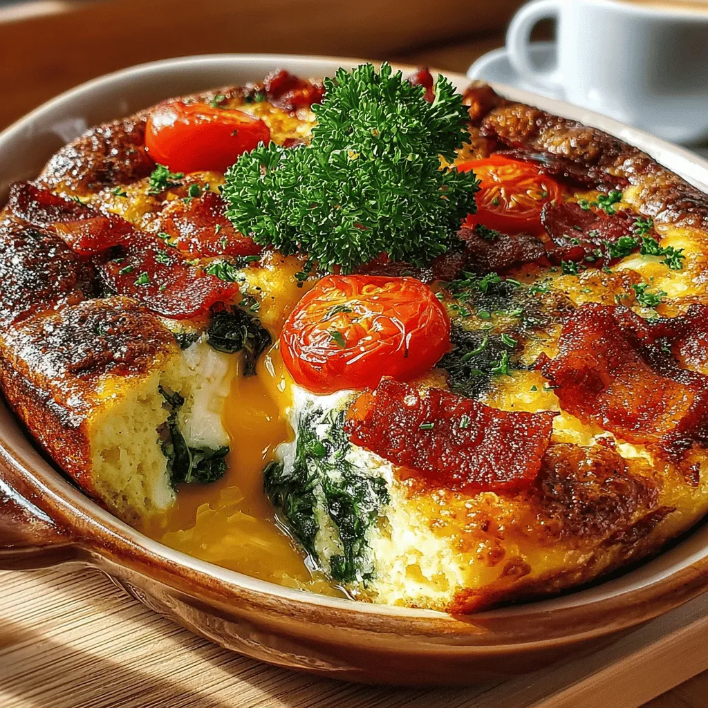 Breakfast and brunch dishes have seen a remarkable rise in popularity, with egg bakes standing out as a favored choice for many. These versatile dishes are not only easy to prepare but also provide a hearty and satisfying way to start the day. Among the numerous options available, the Savory Bacon & Spinach Egg Bake has carved out its own niche, combining the indulgence of crispy bacon with the nutritional powerhouse that is spinach. This delightful dish appeals to a wide range of tastes and occasions, making it perfect for family gatherings, lazy Sunday mornings, or even meal prep for busy weekdays.