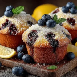 If you’re searching for a delightful treat that perfectly balances sweet and tart flavors, look no further than Zesty Lemon Blueberry Bliss Muffins. This scrumptious recipe is a favorite among muffin enthusiasts, as it combines the bright, refreshing taste of lemon with the natural sweetness of blueberries. The result is a light, fluffy muffin that is not only delicious but also incredibly versatile, making it a fantastic choice for breakfast, a snack, or even a light dessert.