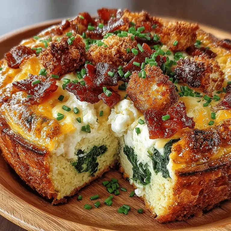 In the realm of breakfast and brunch options, few dishes can rival the versatility and satisfaction offered by a Savory Bacon & Spinach Egg Bake. This dish combines the best of both worlds: hearty protein from eggs and savory bacon, paired with the nutrient-dense goodness of spinach. It’s an ideal choice for busy mornings, leisurely weekends, or even as a delightful centerpiece for brunch gatherings. Not only does it cater to varying dietary preferences, but it also allows for creative adaptations, making it a staple recipe for any home cook.