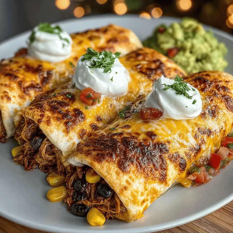 In the world of comfort food, few dishes can rival the appeal of crispy baked chicken chimichangas. This delightful recipe combines the rich flavors of shredded chicken, black beans, and corn, all wrapped in a perfectly crispy tortilla shell. Whether you're hosting a casual dinner with friends or simply craving a satisfying meal for yourself, these Crunchy Delight Crispy Baked Chicken Chimichangas are sure to impress. Not only are they easy to prepare, but they also offer a healthier twist by being baked rather than fried, allowing you to enjoy all the flavor without the added guilt. Let’s dive into the details of this mouthwatering dish!