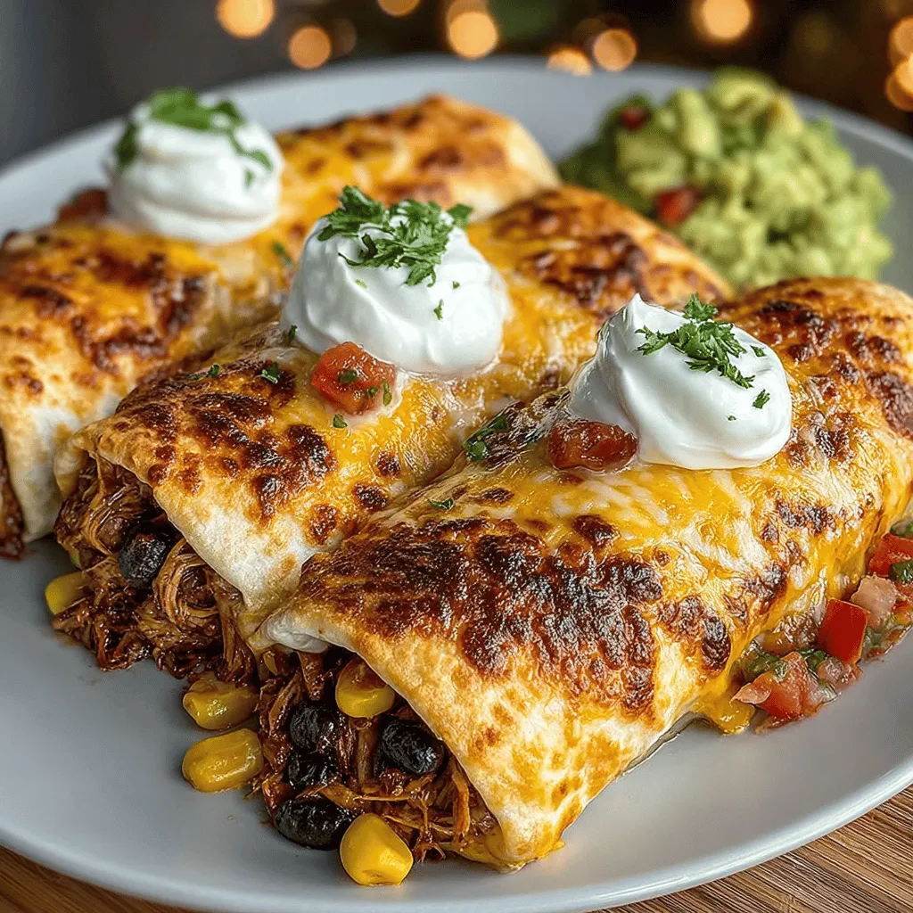 In the world of comfort food, few dishes can rival the appeal of crispy baked chicken chimichangas. This delightful recipe combines the rich flavors of shredded chicken, black beans, and corn, all wrapped in a perfectly crispy tortilla shell. Whether you're hosting a casual dinner with friends or simply craving a satisfying meal for yourself, these Crunchy Delight Crispy Baked Chicken Chimichangas are sure to impress. Not only are they easy to prepare, but they also offer a healthier twist by being baked rather than fried, allowing you to enjoy all the flavor without the added guilt. Let’s dive into the details of this mouthwatering dish!