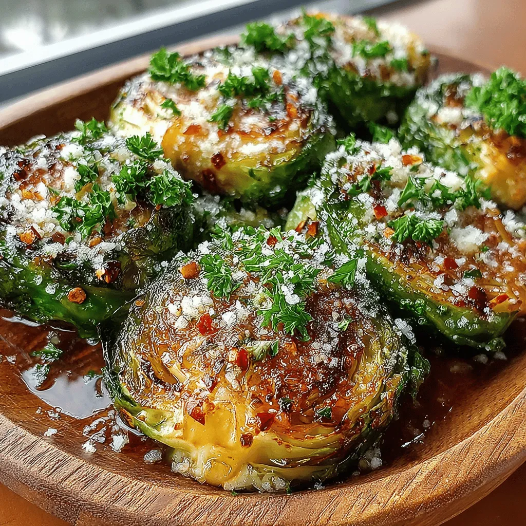 Discover the irresistible flavor of Garlic Butter Roasted Brussels Sprouts, a dish that elevates this often-overlooked vegetable into a delectable side that deserves a spotlight on your dining table. These Brussels sprouts, perfectly roasted to achieve a crisp-tender texture and infused with the aromatic essence of garlic and butter, are sure to delight your taste buds. Whether you're preparing a weeknight dinner or a festive holiday feast, this recipe is not only simple to execute but also packed with nutrients, making it a fantastic addition to any meal.