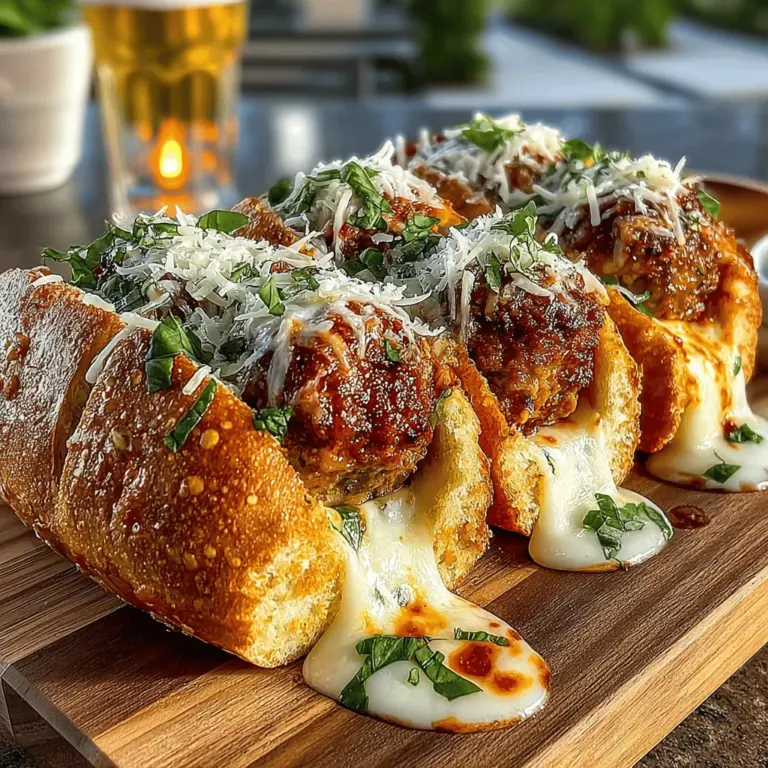 Cooking meatballs to perfection is crucial for achieving a delicious Cheesy Stuffed Meatball Sub. To check for doneness, utilize a meat thermometer; ground beef should reach an internal temperature of 160°F (71°C). If you don’t have a thermometer on hand, you can also cut one meatball in half to ensure it’s no longer pink and juices run clear.