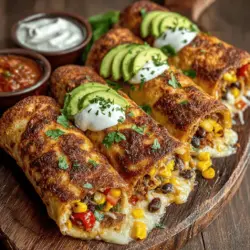 Crispy Baked Chicken Chimichangas