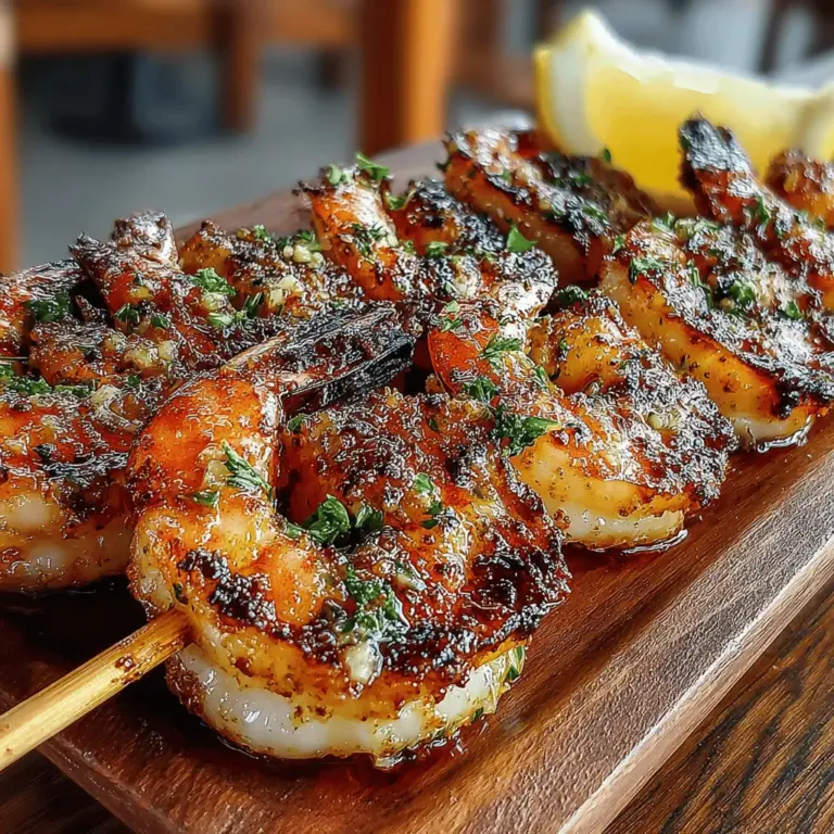 In the world of seafood, few dishes can rival the simplicity and flavor of garlic butter roasted shrimp skewers. This delightful recipe not only showcases the succulent taste of shrimp but also incorporates aromatic garlic and a hint of lemon, creating a dish that’s perfect for any occasion. Whether you’re hosting a summer barbecue, planning a cozy dinner indoors, or simply looking for a quick weeknight meal, these skewers are sure to impress both family and guests alike.