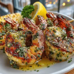 Garlic Butter Roasted Shrimp Skewers