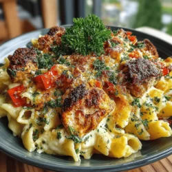 Creamy Cajun Chicken Pasta Bake