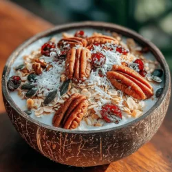 - 3 cups rolled oats - 1 cup pecans, chopped - 1 cup unsweetened coconut flakes - 1/2 cup pumpkin seeds - 1/2 cup sunflower seeds - 1/2 cup maple syrup - 1/4 cup coconut oil, melted - 1 teaspoon vanilla extract - 1 teaspoon ground cinnamon - 1/4 teaspoon salt - 1 cup dried cranberries or raisins (optional)