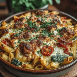 Spicy Creamy Cajun Chicken Pasta Bake
