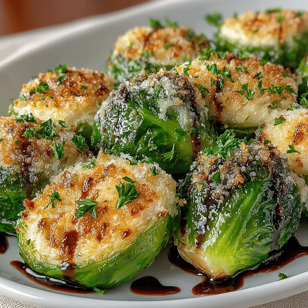 Garlic Butter Roasted Brussels Sprouts are a delightful and easy-to-make side dish that perfectly complements a variety of main courses. This recipe elevates the humble Brussels sprout, a vegetable that has seen a resurgence in contemporary cuisine, transforming it into a savory treat that even the pickiest eaters will enjoy. The combination of rich, creamy butter and aromatic garlic enhances the sprouts' natural flavors, while a splash of balsamic vinegar adds a hint of tanginess. Whether you're hosting a family dinner or preparing for holiday gatherings, this dish is a go-to option that is sure to impress your guests.