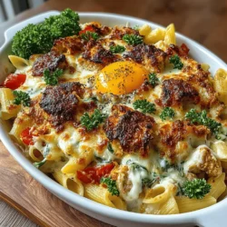 Creamy Cajun Chicken Pasta Bake